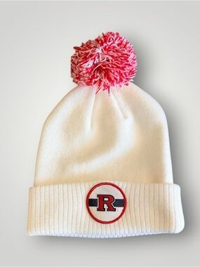 Nice Adidas Rutgers Beanie with Pom Pom